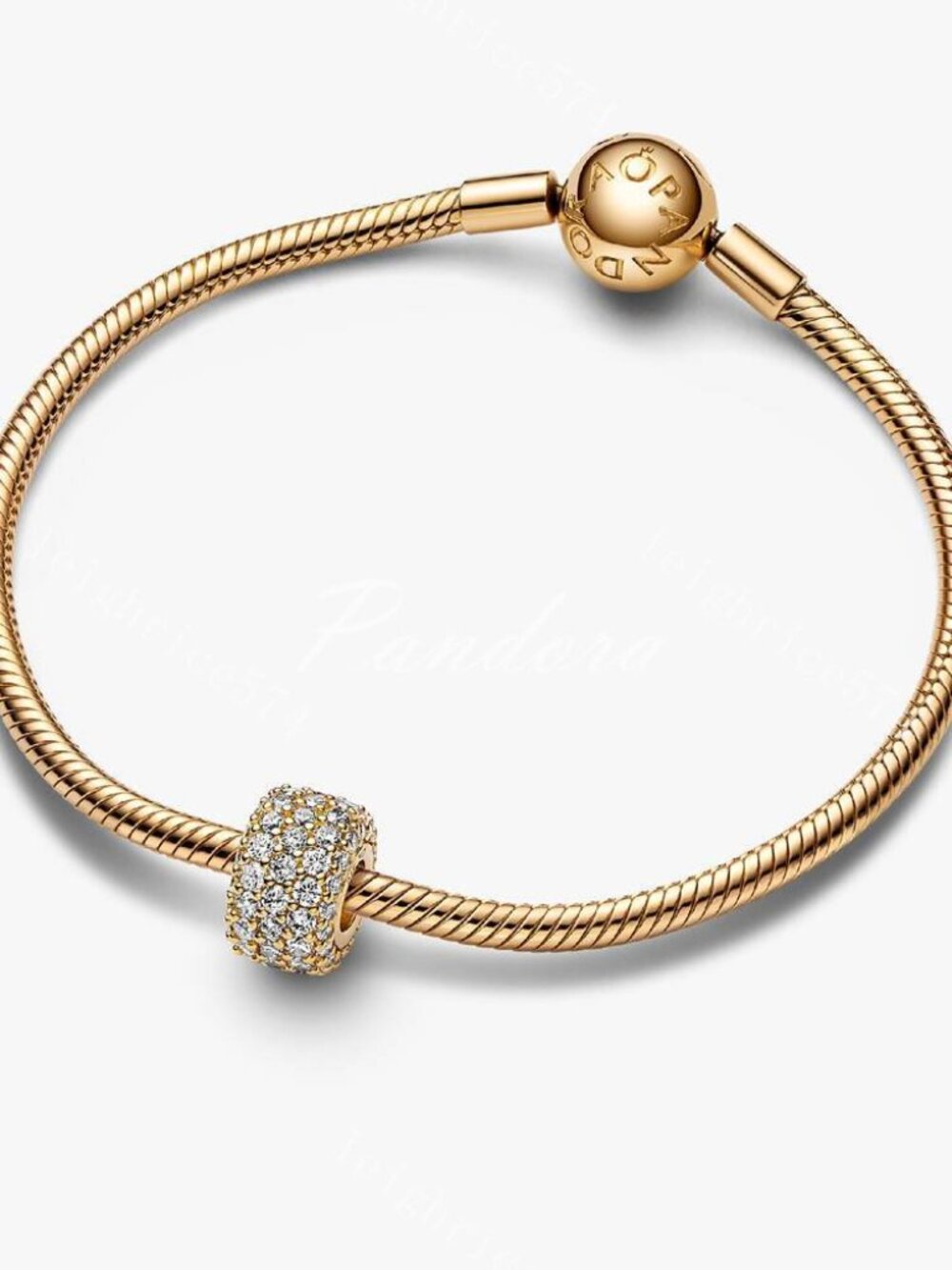 Pandora Sparkling Pavé Triple-row Charm - Picture 6 of 8